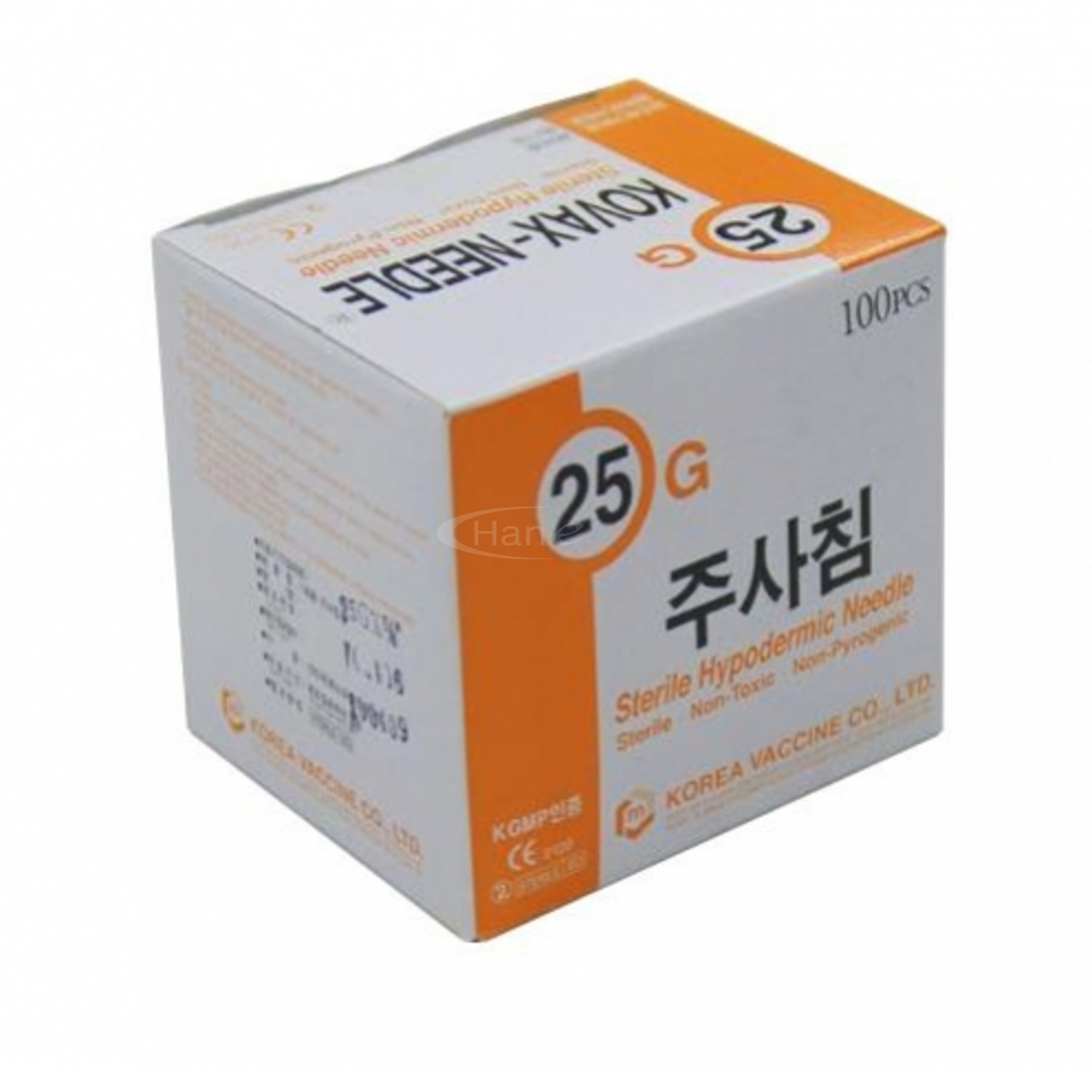 [한국백신]멸균주사침(25G*16mm)